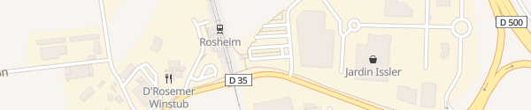 Karte P+R Bahnhof Rosheim
