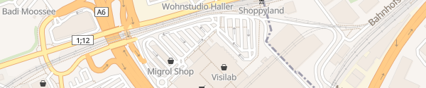 Karte E-Bike Ladestation Shoppyland Urtenen-Schönbühl