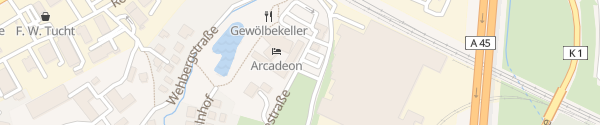 Karte Arcadeon Hagen