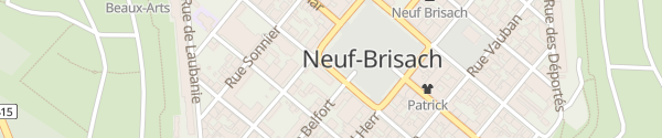 Karte freshmile Neuf-Brisach