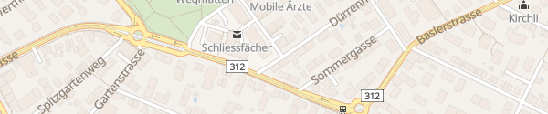 Karte Polizeistation Allschwil