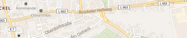 Karte Bezirksverwaltung Brackel Dortmund