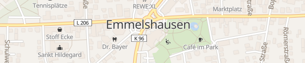 Karte E-Bike Ladesäule Tourist-Information Emmelshausen