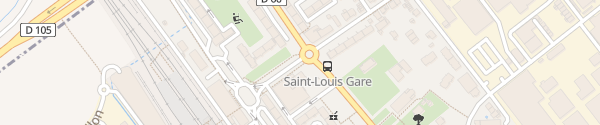Karte Bahnhofsvorplatz Saint-Louis