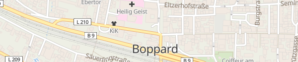 Karte Dr. Heinz Maurer Platz Boppard