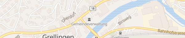 Karte Gemeindeverwaltung / Altes Schulhaus Grellingen