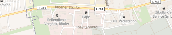 Karte Autohaus Pape Iserlohn-Letmathe