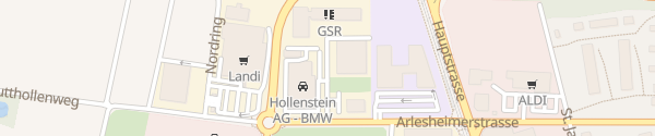 Karte BMW Niederlassung Aesch