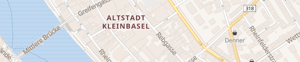 Karte Parkhaus Rebgasse Basel