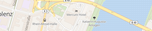 Karte Parkhaus Rhein-Mosel-Halle Koblenz