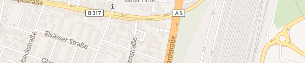 Karte Hauptstraße Weil am Rhein