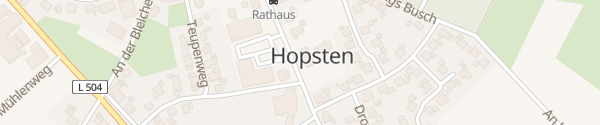 Karte E-Bike-Ladestation Rathaus Hopsten