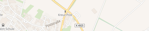 Karte Hotel Kreuz-Post Vogtsburg im Kaiserstuhl