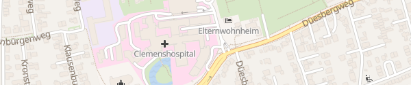 Karte Tiefgarage Clemenshospital Münster