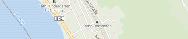 Karte Bahnhof Kamp-Bornhofen