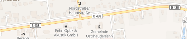 Karte Rathaus Ostrhauderfehn