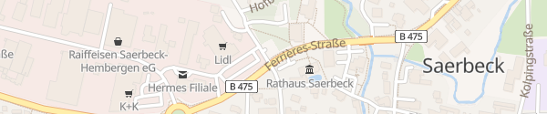 Karte Ferrieres-Straße Saerbeck