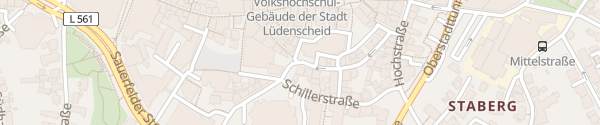 Karte Kulturzentrum Lüdenscheid