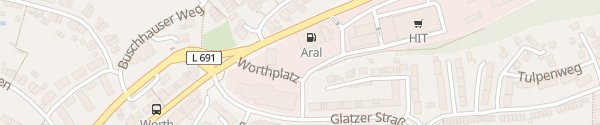 Karte Aral Tankstelle Werdohler Landstraße Lüdenscheid