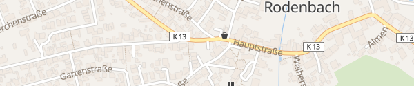 Karte Hauptstraße Rodenbach