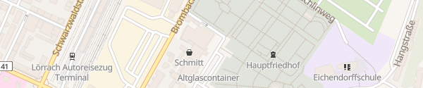 Karte Gartencenter Schmitt Lörrach