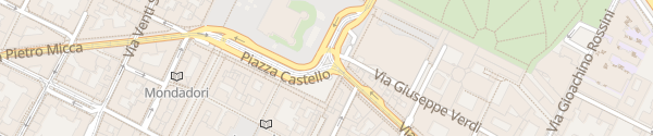 Karte Piazza Castello Torino