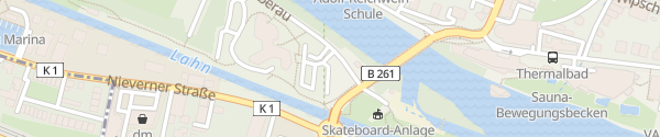 Karte Kreisverwaltung Rhein-Lahn Bad Ems