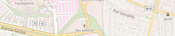 Karte Athena Hotel SPA Strasbourg