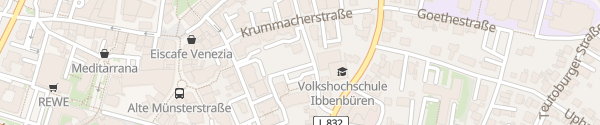Karte Kurze Straße Ibbenbüren