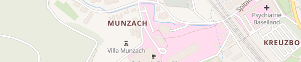 Karte Psychiatrie Basel-Landschaft Liestal