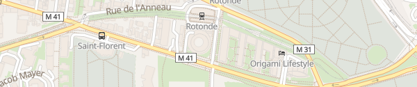Karte P&R Rotonde Strasbourg