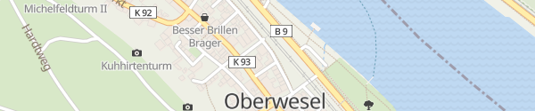 Karte E-Bike Ladesäule Verwaltung Oberwesel