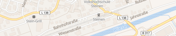 Karte Bahnhofstraße Steinen