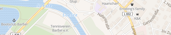Karte Hafenstraße Barßel