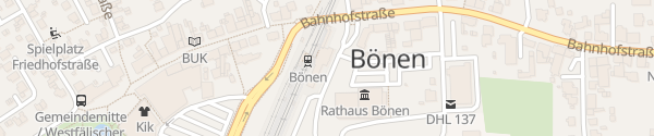 Karte Bahnhof Bönen