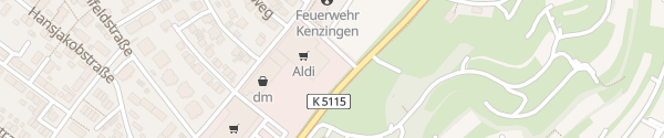 Karte ALDI Süd Kenzingen