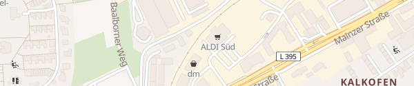 Karte ALDI Süd Mainzer Straße Kaiserslautern