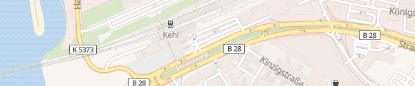 Karte Bahnhofsplatz Kehl