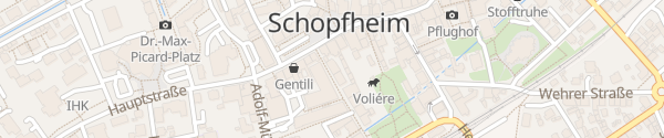Karte Uehlin Parkhaus Schopfheim
