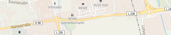 Karte REWE Am Wiesenberg Rüdesheim