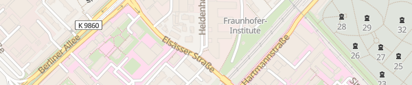 Karte Haupteingang Fraunhofer ISE Freiburg im Breisgau