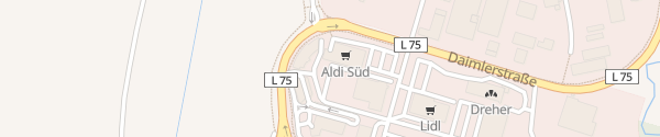 Karte ALDI Süd Daimlerstraße Kehl