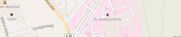 Karte St. Barbara-Klinik Hamm