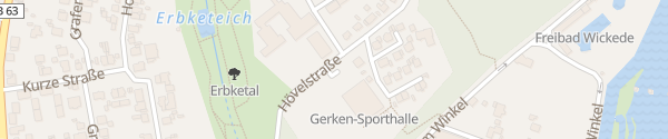 Karte Gerken-Sporthalle Wickede (Ruhr)