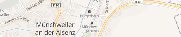 Karte Parkplatz am Bürgerhaus / Bahnhof Münchweiler a. d. Alsenz