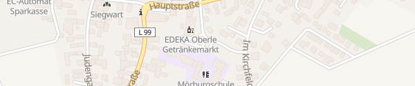 Karte EDEKA Oberle Getränkemarkt Schutterwald