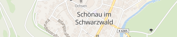 Karte Rathaus Schönau im Schwarzwald