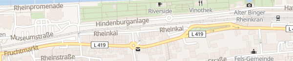 Karte Rheinkai Bingen am Rhein