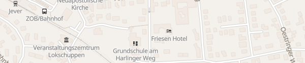 Karte Friesen Hotel Jever