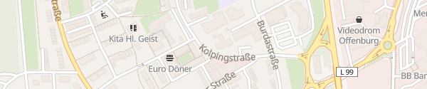 Karte Seniorenzentrum Orangerie Offenburg
